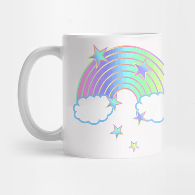 Rainbow Colors Clouds And Stars by SartorisArt1